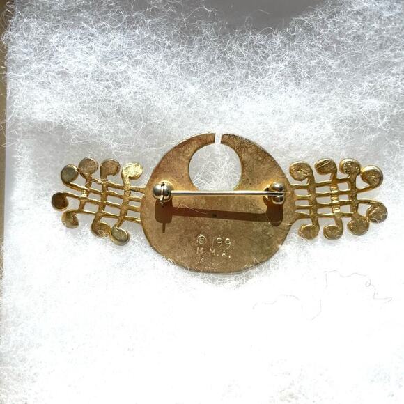 Metropolitan Museum of Art vintage ancient lyre pin brooch - Picture 2 of 2